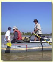 Looking for wildlife on the Blue Nile