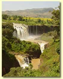 Blue Nile Falls, locally know as Tississat, "Water that Smokes"