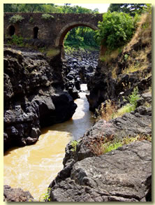 1st Portugese bridge on the Blue Nile just below the falls